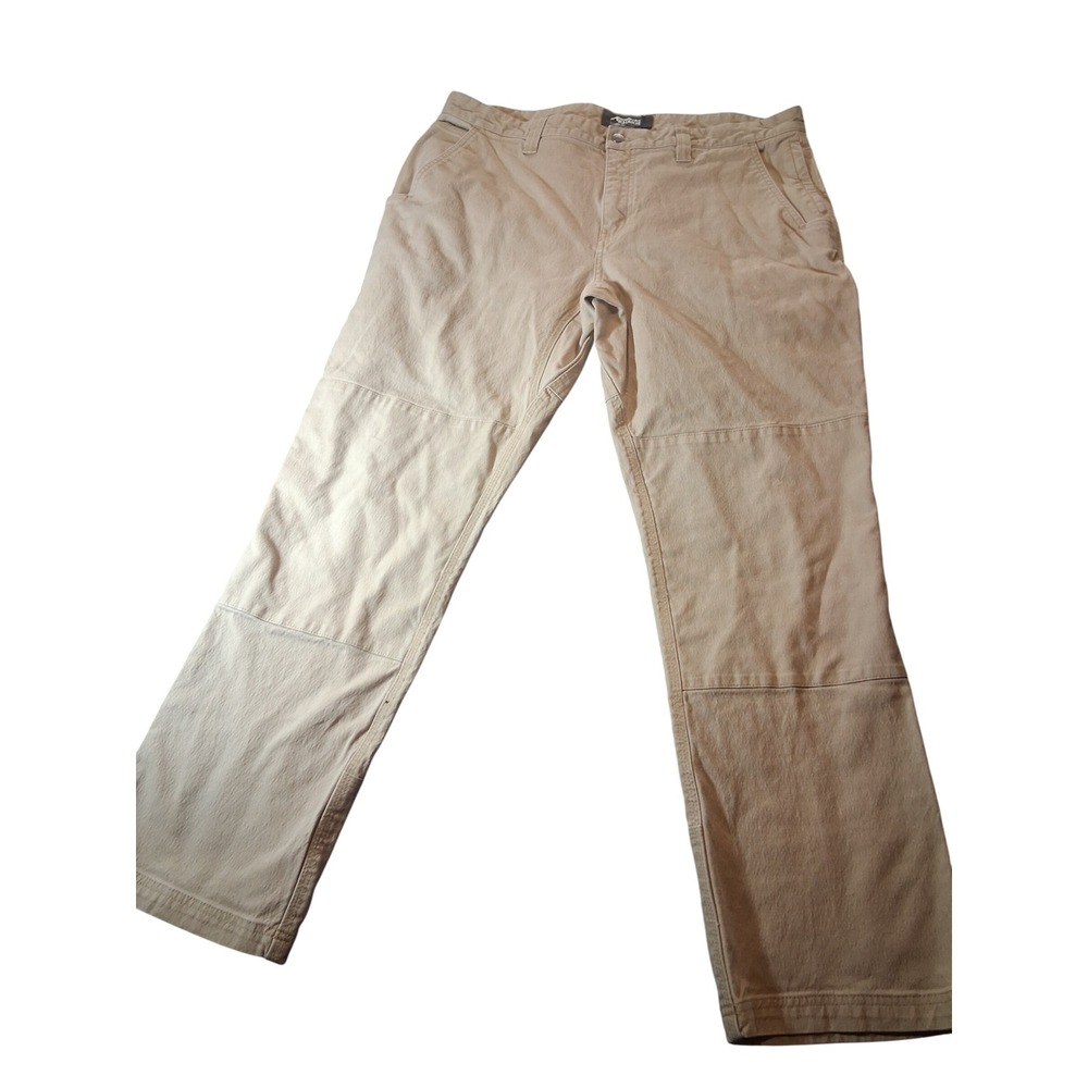Mountain Khakis Classic Fit Double Knee Canvas Utility Pants Tan Mens 38x32
